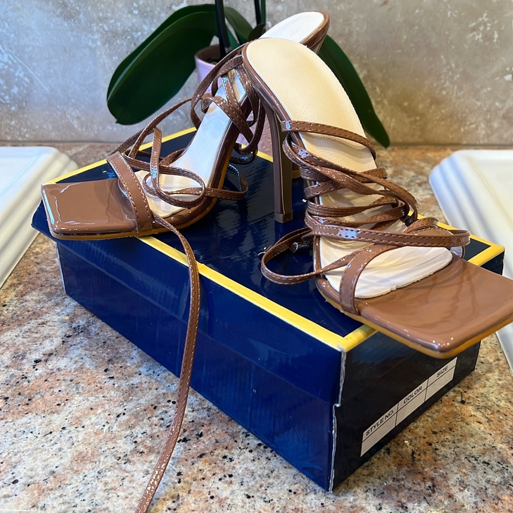 Strappy heels